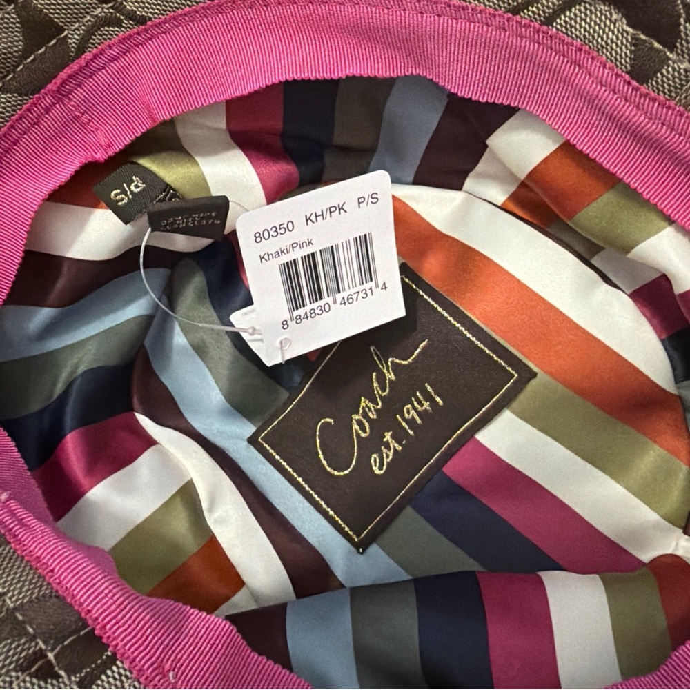 Coach Multicolor Striped Lining Hat - Picture 4 of 5